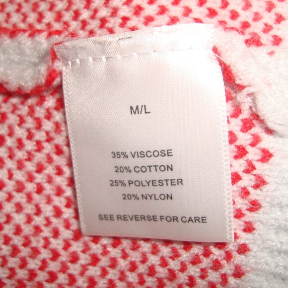 Steady Hands Geometric Abstract "Chowder" V-Neck Cardigan Sweater Size M/L - Picture 4 of 10